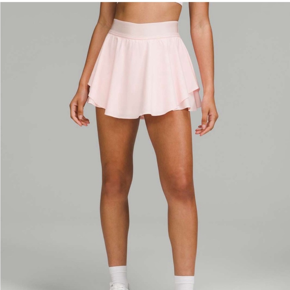 Lululemon Court Rival High-Rise Tennis Skirt Strawberry Milkshake